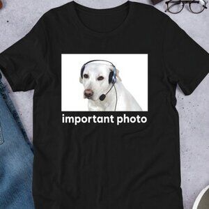 Important Photo Dog, Funny Meme Shirt, Ironic Shirt, Dog Lover Gift